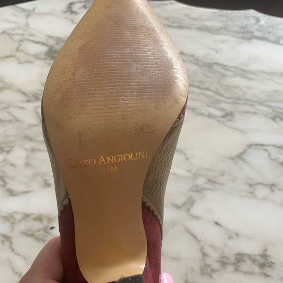 Cranberry & Gold Etienne Anigner stunning Vintage pumps 6.5 - Picture 6 of 6